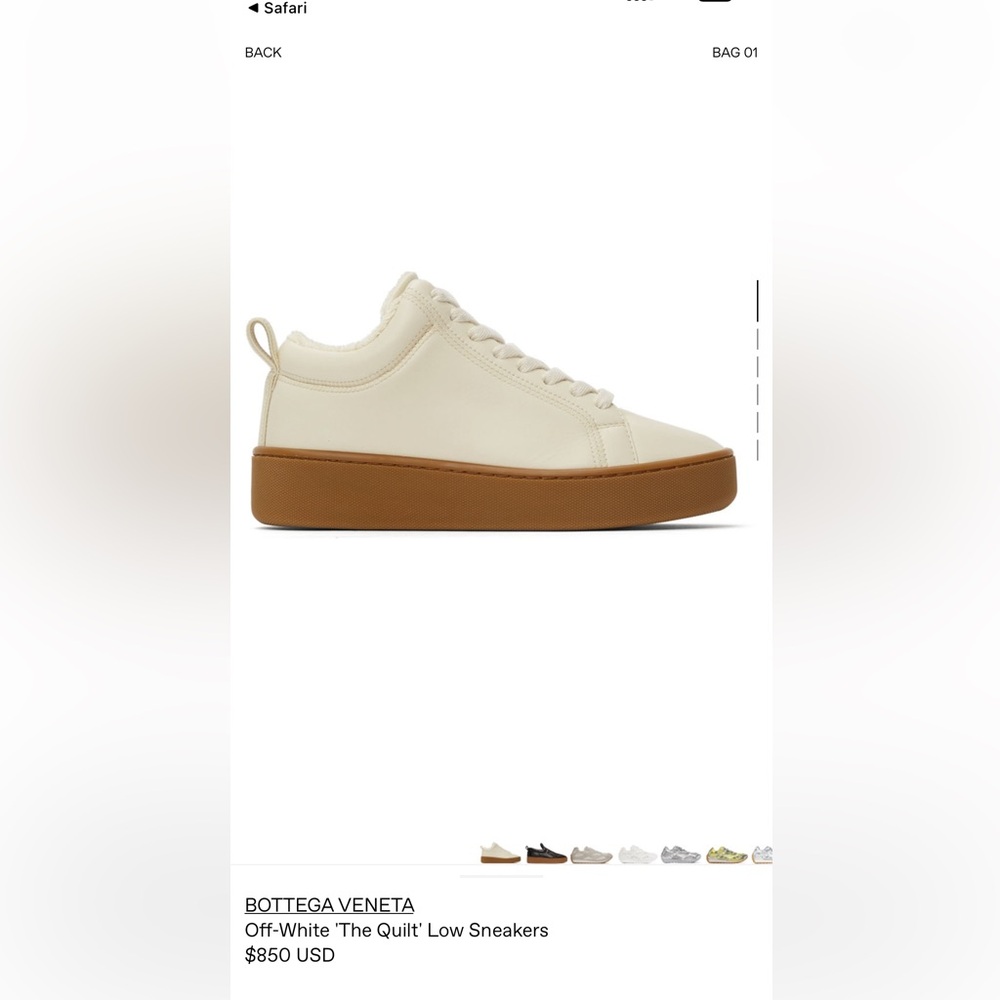 New Bottega Veneta quilt sneaker with Napa leather size 37.5